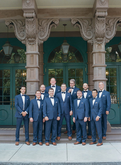 Navy groomsmen