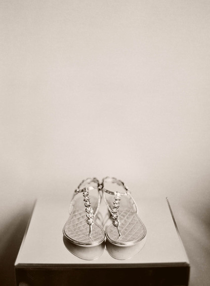 Silver bridal sandals