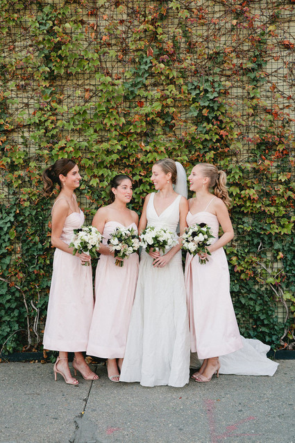 Blush bridesmaids