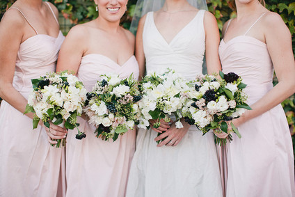 Blush bridesmaids