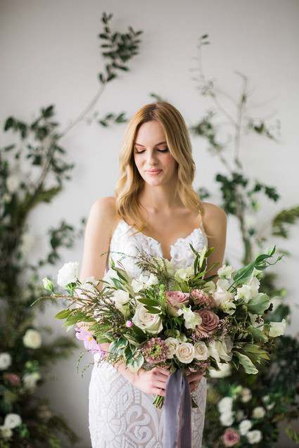 Spring bridal bouquet