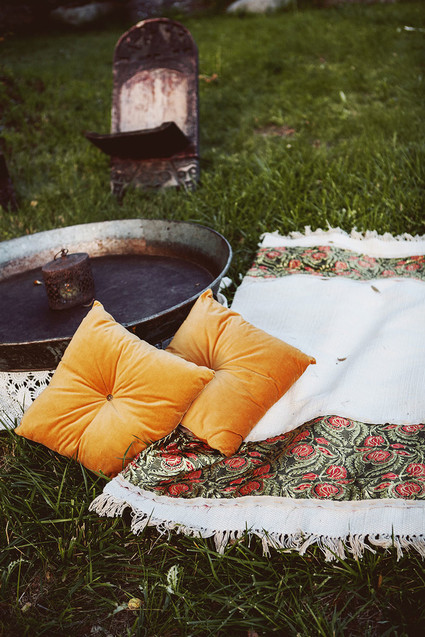 Boho wedding lounge