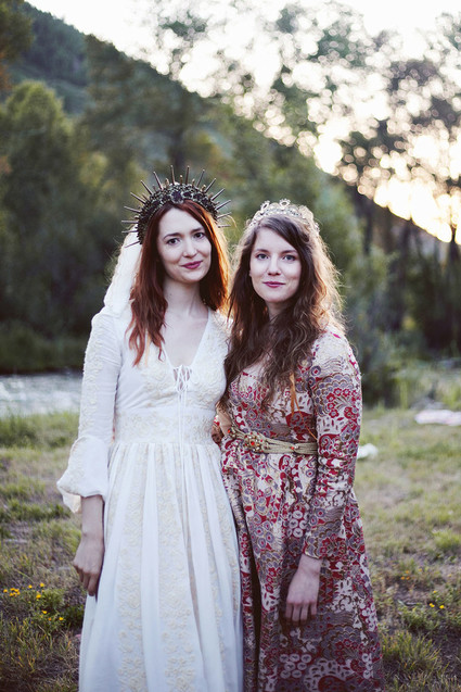 Boho bridal portrait