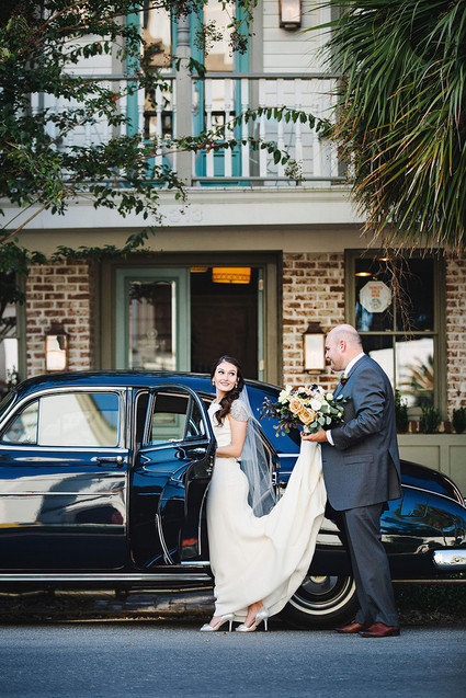Vintage getaway car