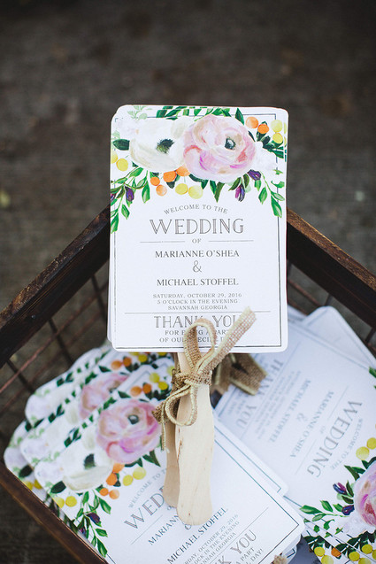 Floral wedding stationery