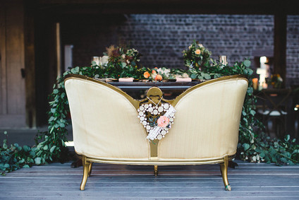 Romantic sweetheart table