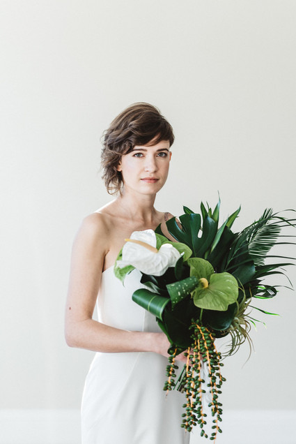 Tropical bridal bouquet
