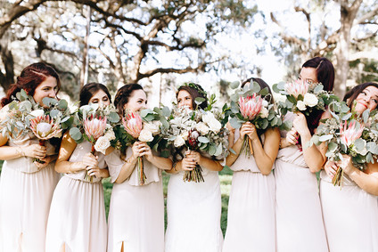 Bohemian bridesmaids