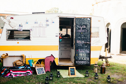 Bohemian wedding in a warehouse