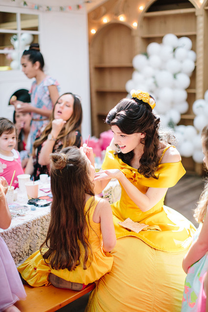 modern beauty and the beast birthday party Inspiration