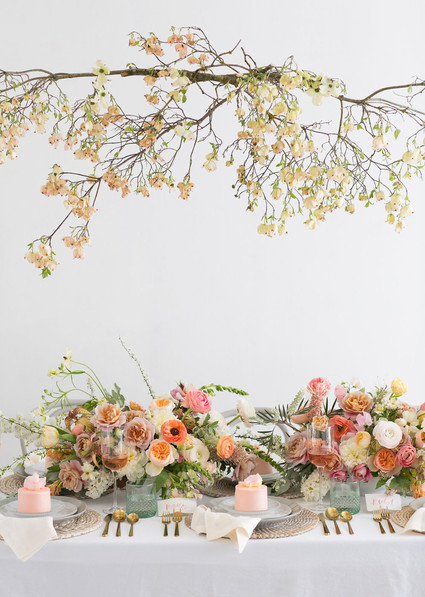 Blush floral bridal shower inspiration