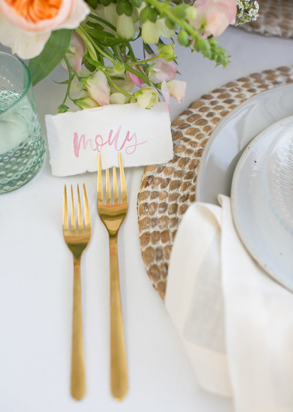 gold flatware