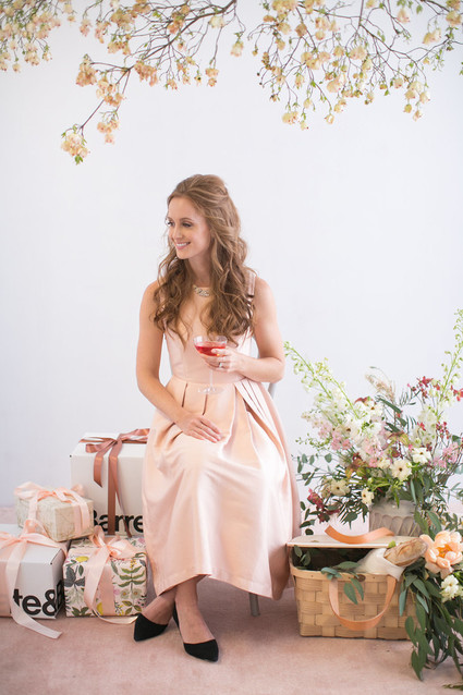 blush bridal shower