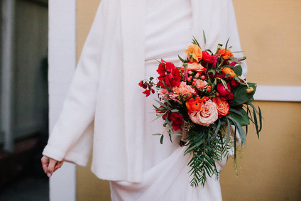 Colorful bridal bouquet