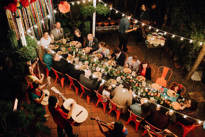 Fiesta themed wedding reception