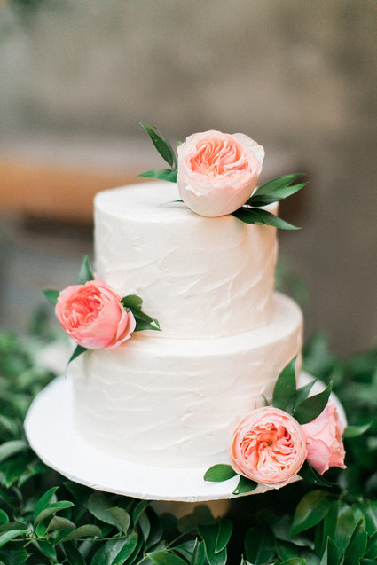 Floral wedding cake