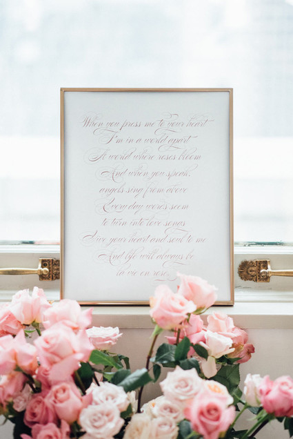 Wedding calligraphy