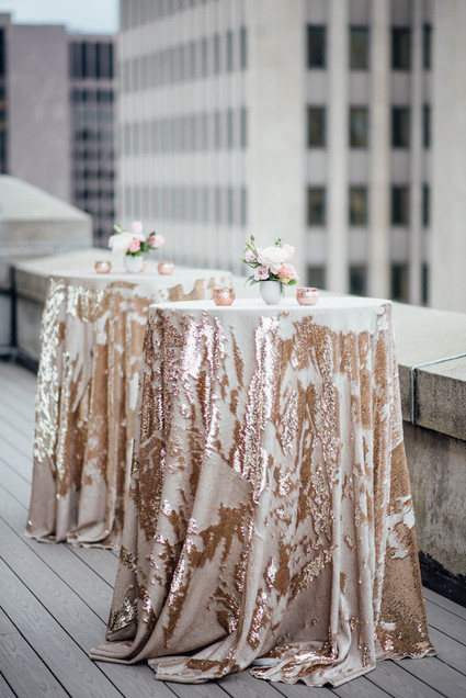 Sequin tablecloth