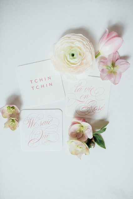 Blush calligraphy