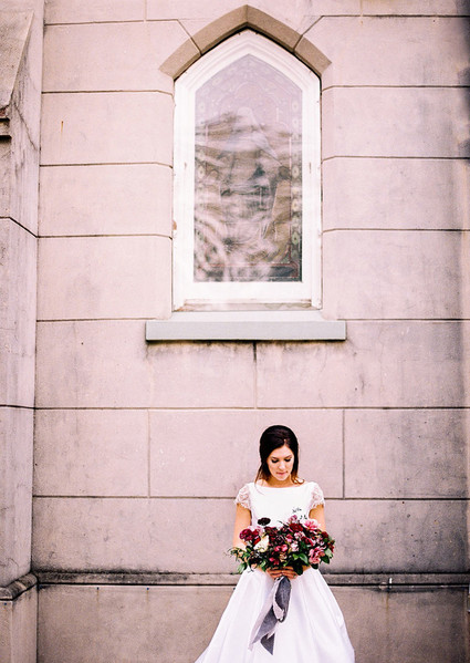 Romantic bridal portrait