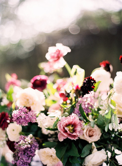 Burgundy wedding flowers