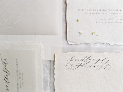 Calligraphy invitations
