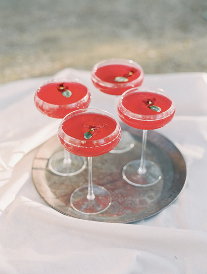 Red cocktails