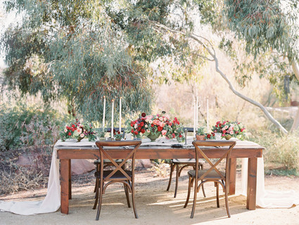 Tuscan inspired tablescape