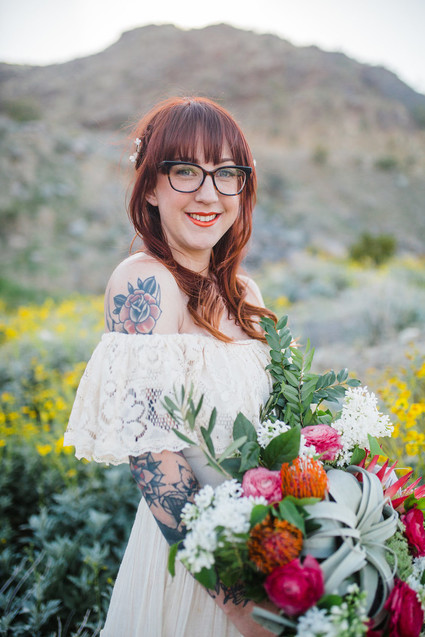 Vintage bridal portrait