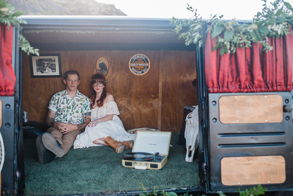 Van wedding portrait