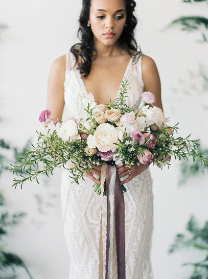 Spring bridal bouquet