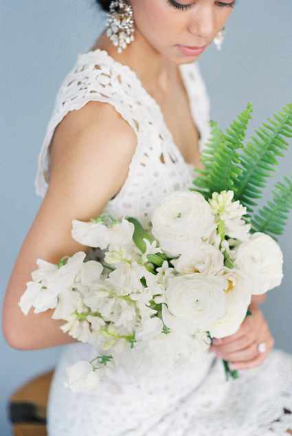 White bridal bouquet