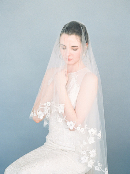 Spring bridal veil
