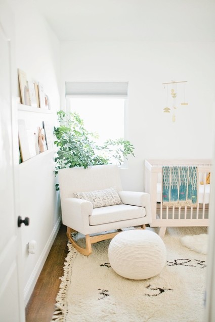 Modern, bright designer nursery by Almost Makes Perfect