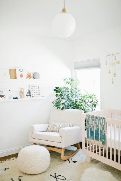 Modern, bright designer nursery by Almost Makes Perfect