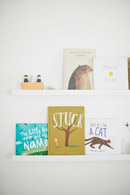 Modern, bright designer nursery by Almost Makes Perfect