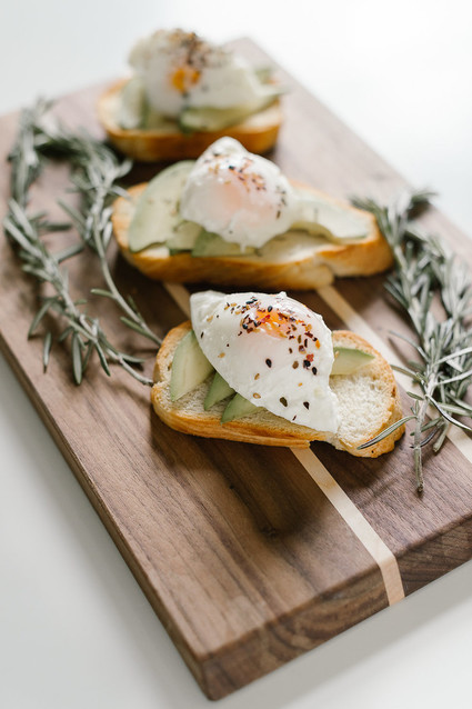 poached eggs on toast for brunch