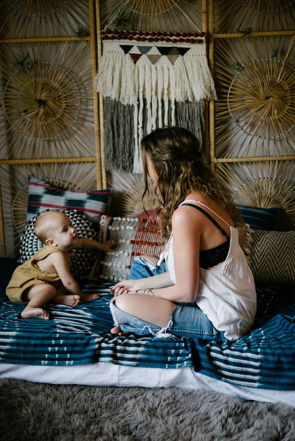 Bohemian mother-son photos