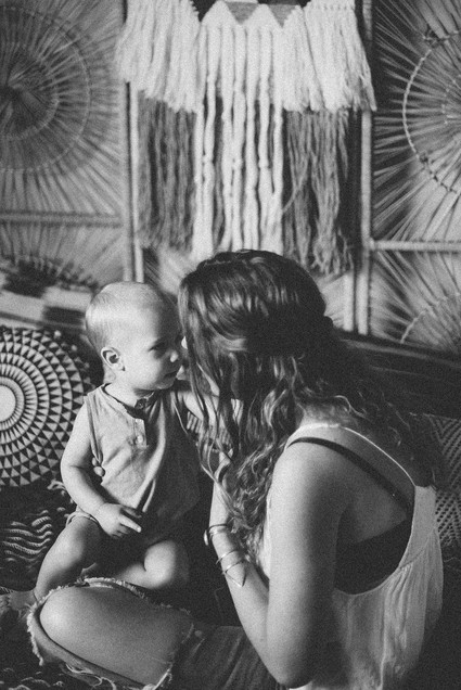 Bohemian mother-son photos