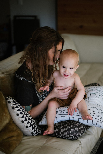 Bohemian mother-son photos