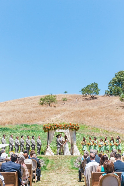 Colorful Northern California wedding