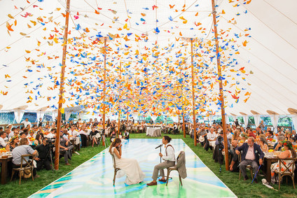 Colorful Northern California wedding