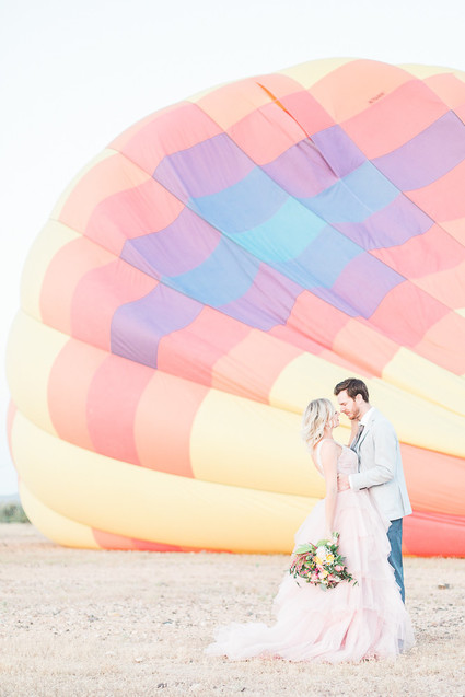 Hot air balloon wedding inspiration