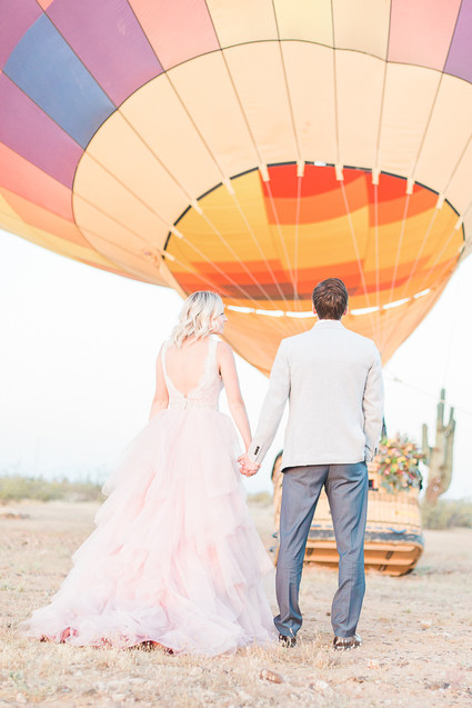 Hot air balloon wedding inspiration