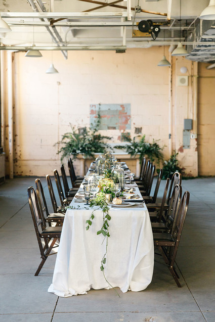 Industrial tablescape
