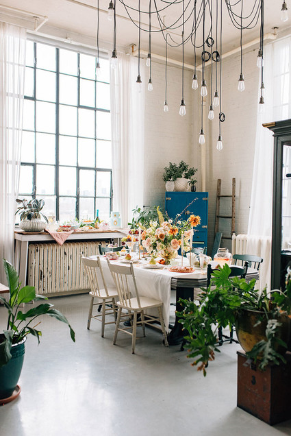 Spring tablescape