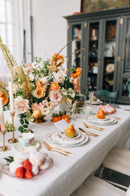 Spring tablescape