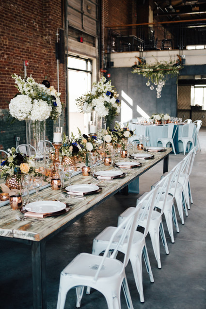 Industrial modern tablescape