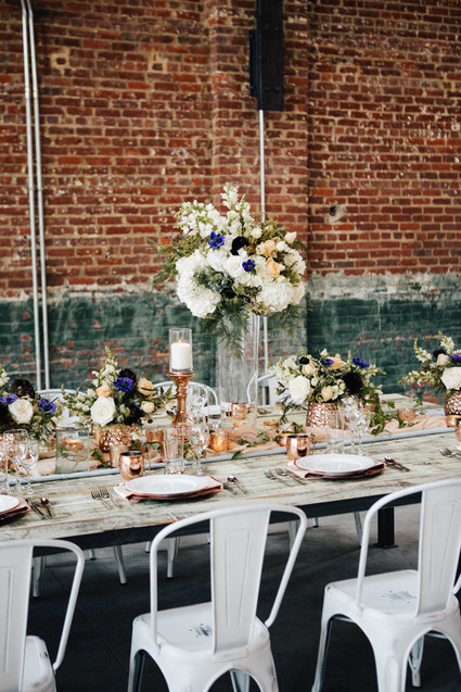 Industrial modern tablescape