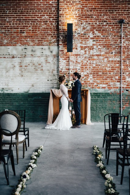 Industrial wedding ceremony